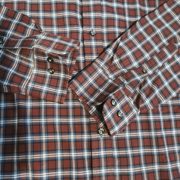 St. John's Bay cotton collared shirt long sleeves - Picture 5 of 7